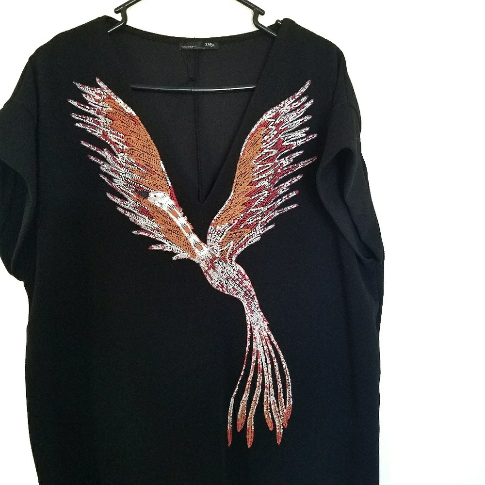 Black Embellished Dress - Picture 8 of 8